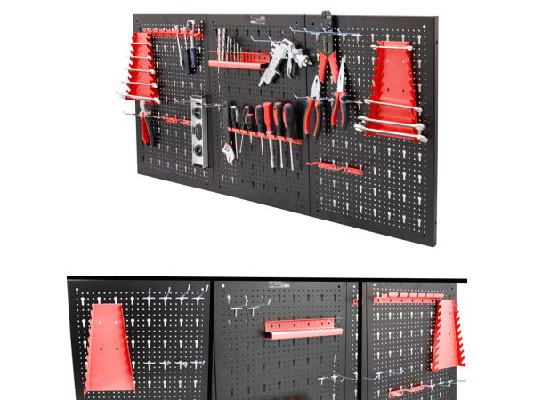 Gereedschapsbord 3 delig incl. wandbevestiging 