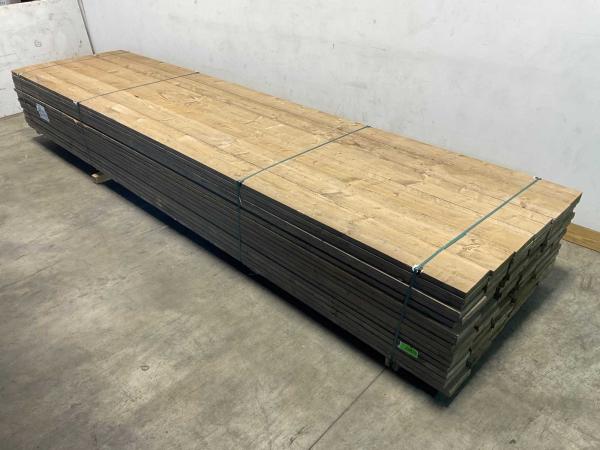 14x Vuren steigerplank 'old look' 500x19,5x3cm