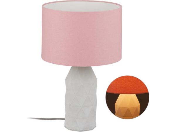 Relaxdays tafellamp industrieel beton