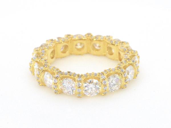 Alliance ring briljant Moissaniet 3.50 carat goud kleur