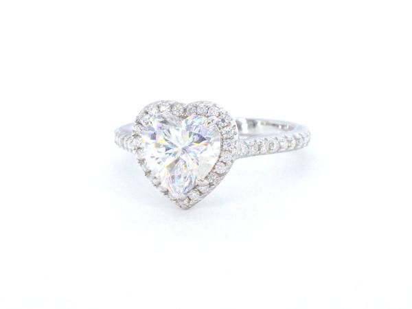 Entourage hart ring Moissaniet 2.00 carat