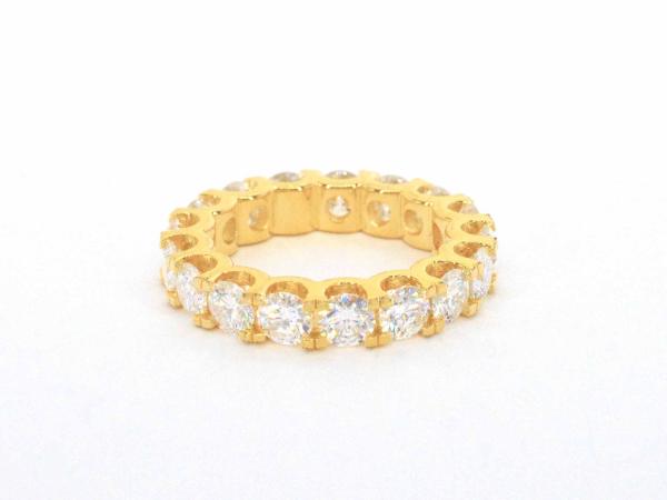 Alliance ring briljant Moissaniet 4.00 carat goud kleur