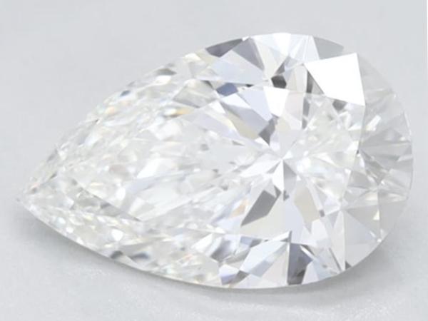 Peer vorm briljant van 1.00 carat (gecertificeerd)
