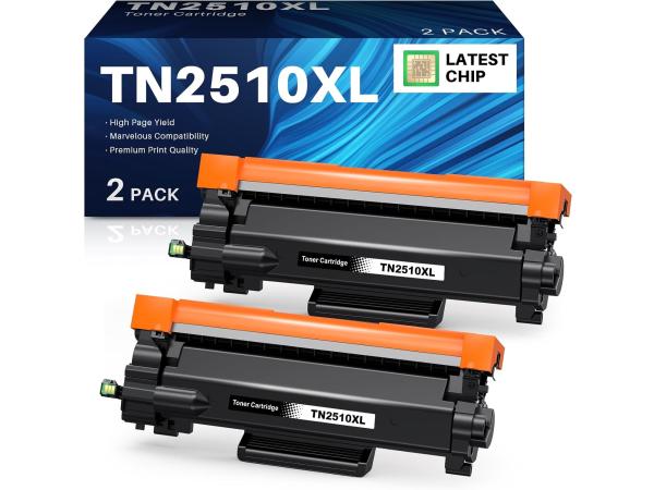 INK4U TN2510XL Tonercartridges (2 zwart) voor Brother