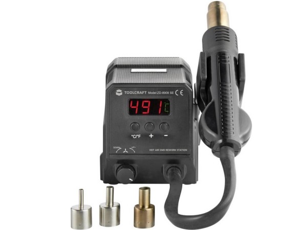 TOOLCRAFT ZD-8908 Hetelucht-soldeerstation Digitaal 300 W