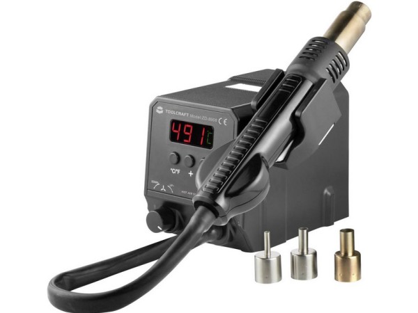 TOOLCRAFT ZD-8908 Hetelucht-soldeerstation Digitaal 300 W1