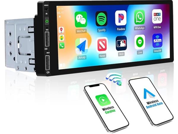 7" Touchscreen Autoradio – Wireless CarPlay & Android Auto