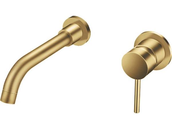  inbouw wastafelkraan – geborsteld goud