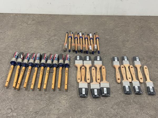 Verfkwasten diverse set 34-delig