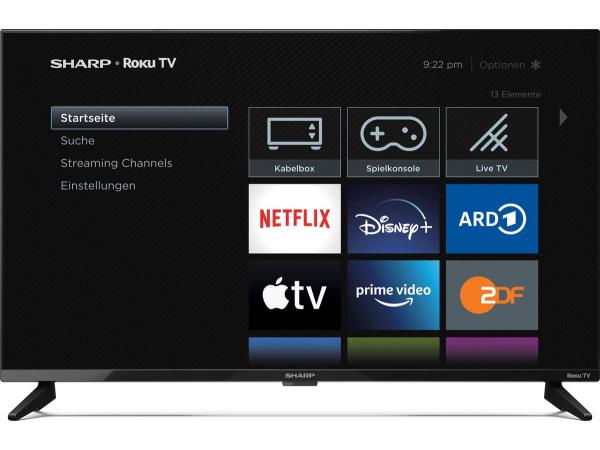 Sharp 32FD2E – 32 inch HD Ready LED Smart TV – Roku TV