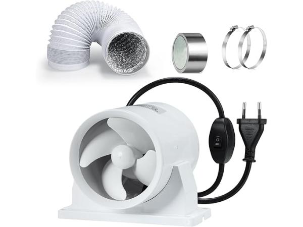 Kit met kanaalbuisventilator 100mm