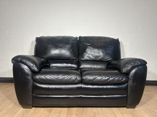 Zwarte Natuzzi 2-zit bank