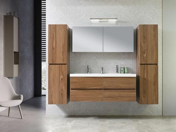 badkamermeubel incl. spiegel/kranen 120x47cm