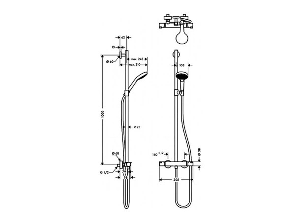 hansgrohe-multi-doucheset-croma-select-s-thermostaat