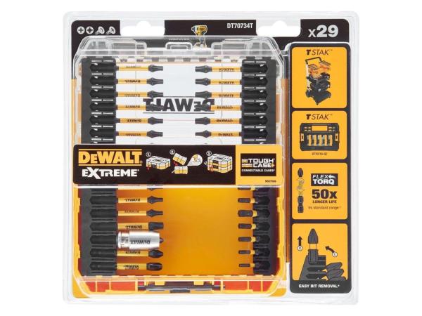 4x DeWalt schroefbit set 29-delig DT70734T FLEXTORQ