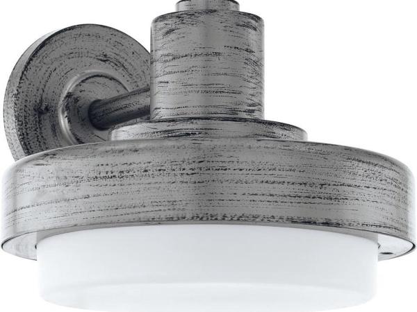EGLO Tollera wandlamp antiek zilver wit E27 IP44