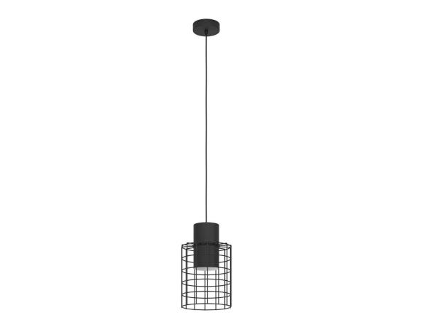EGLO Milligan hanglamp E27 industrieel Ø20 cm zwart/wit