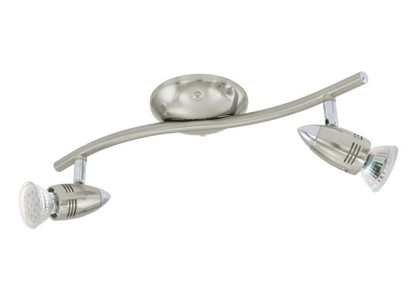 EGLO Magnum plafondspot 2-lichts nikkel-mat/chroom