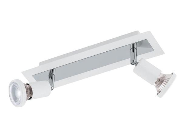 EGLO Sarria plafondspot 2-lichts wit/chroom 300x70mm