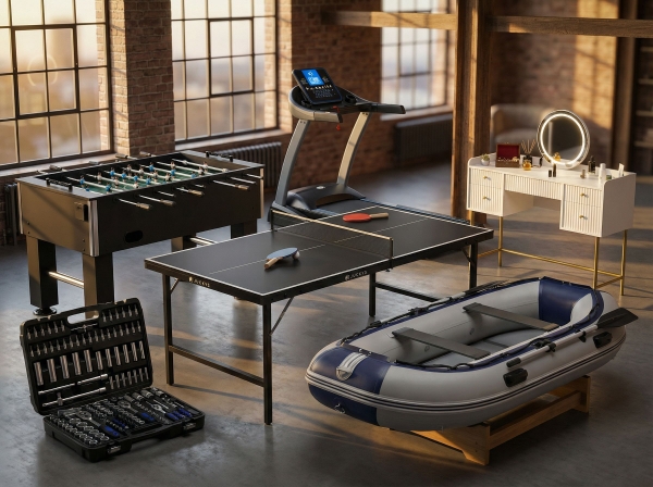 Sport, speelgoed en dieren