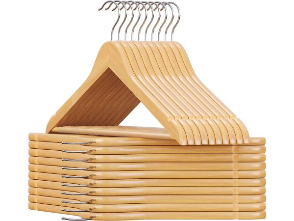 Houten kleerhanger set van 20