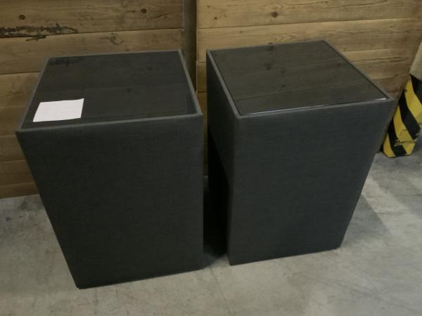 Set van 2 nachtkastjes antraciet