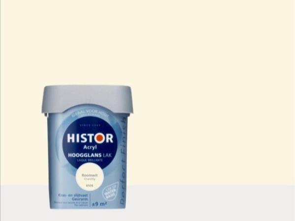 Histor Perfect Finish Lak Acryl Hoogglans Roomwit 0,75L