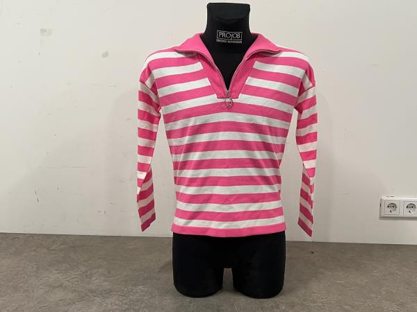 2x Gianni Feraud trui maat S gestreept roze