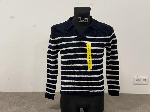 5x Weatherproof Vintage trui maat S gestreept navy