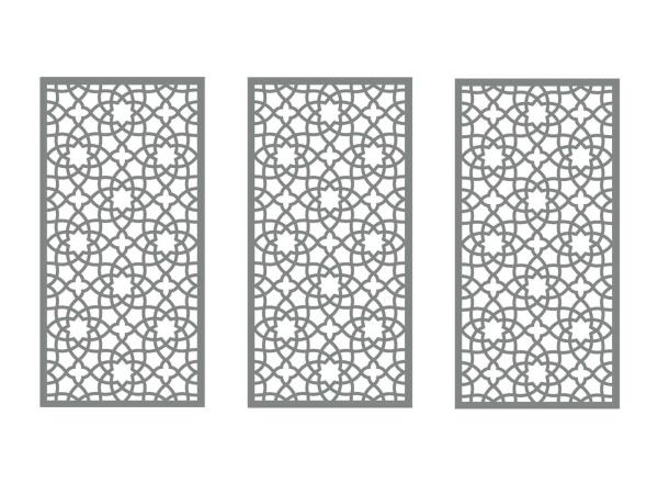 3x Composiet terrasscherm "Alhambra" 180x90cm