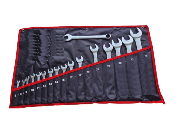 17-delige Ring- Steeksleutelset 6-36mm Chrome Vanadium