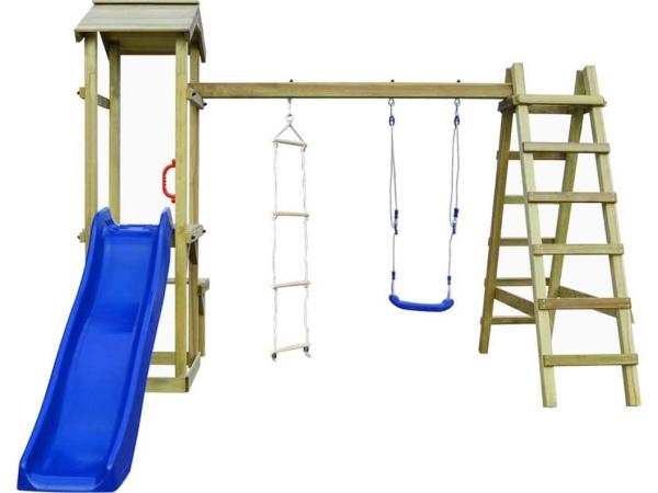 VidaXL speeltoren met schommelaanbouw 300x228x218cm