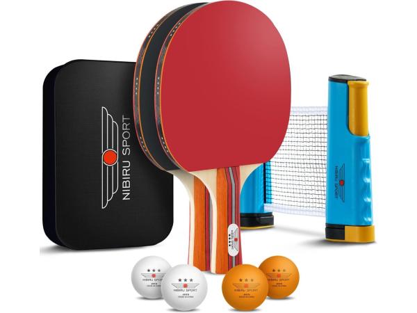Nibiru Sport Tafeltennis Set met Batjes, Ballen &amp; Net