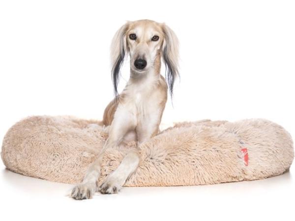 Snoozle Donut Hondenmand - 100cm - XXL - Creme Bruin