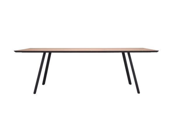 Eettafel Eiken fineer natural 240x100 rechthoek verjongd 