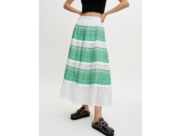 Maje rok maat 36 gevoerde rok met een elastische tailleband