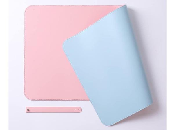 Molydear XXL muismat lichtblauw/lichtroze 60x40cm