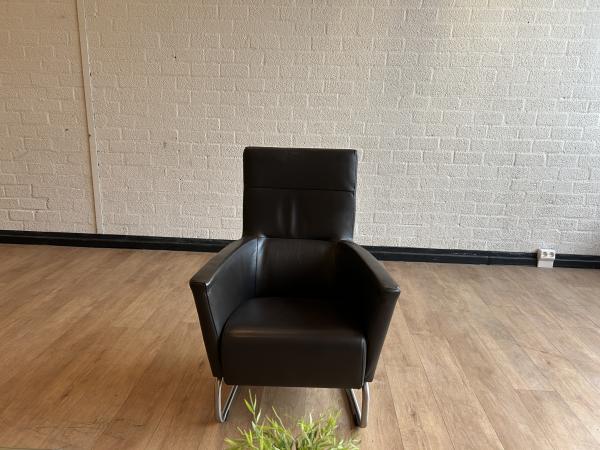 Goossens Lounge Stoel Runderleer