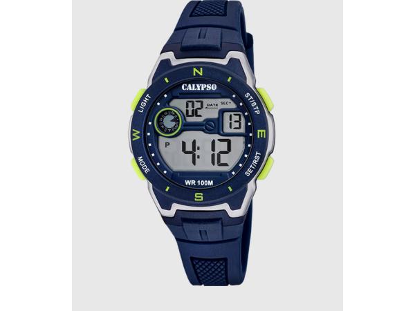 CALYPSO HEREN HORLOGE IN BLAUW