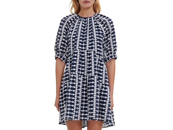 Maje Ridol jurk met print en open rug maat 38