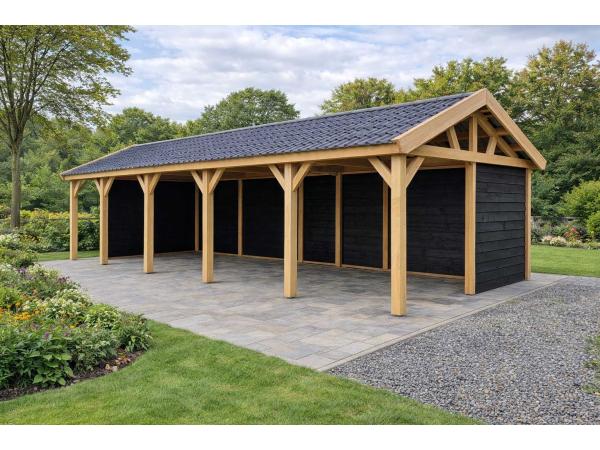 Douglas zadeldak overkapping 1500x400x300cm