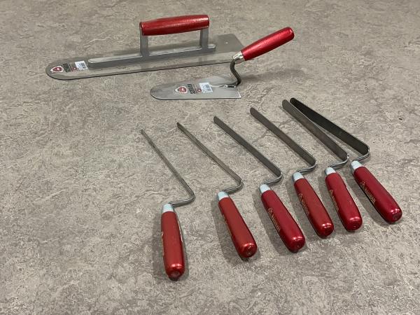 Stukadoorsgereedschap diversen set 8-delig