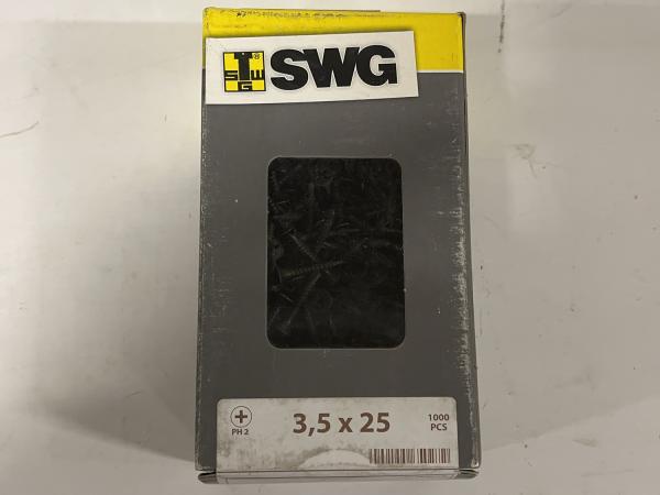 10x SWG snelbouwschroef met boorpunt ø3,5x25mm 200-pack