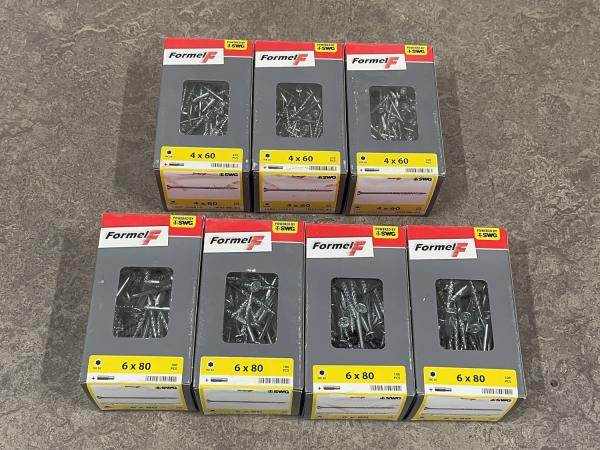 SWG spaanplaatschroeven Formel F set 7-delig