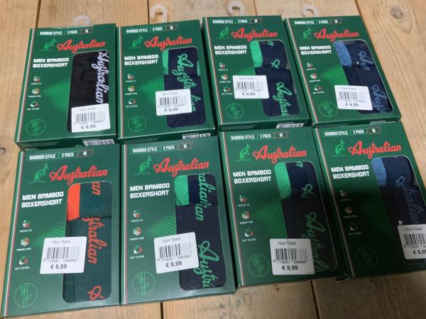 Partij Australian boxershorts bamboe maat M