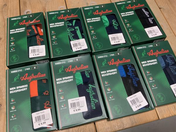 Partij Australian boxershorts bamboe maat M