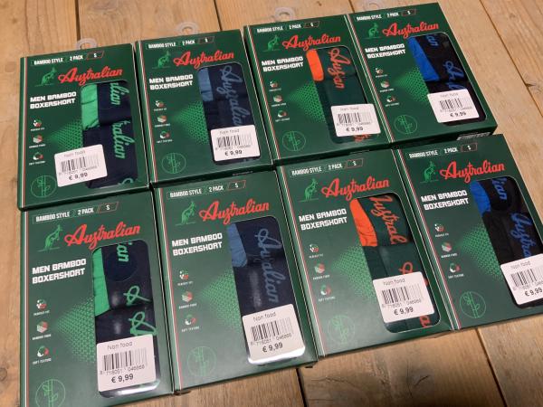 Partij Australian boxershorts bamboe maat S