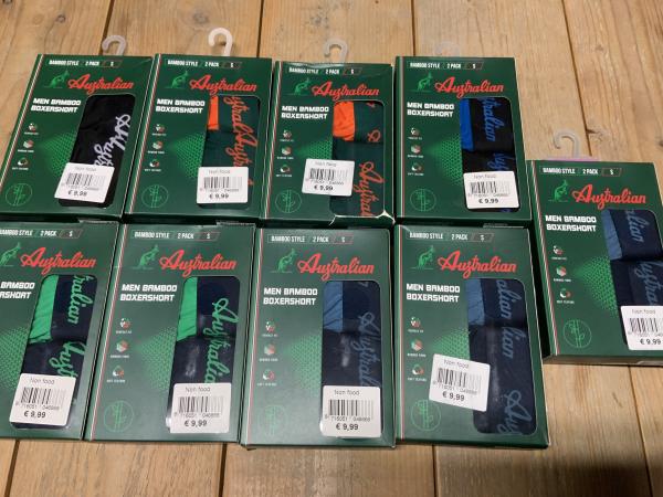 Partij Australian boxershorts bamboe maat S