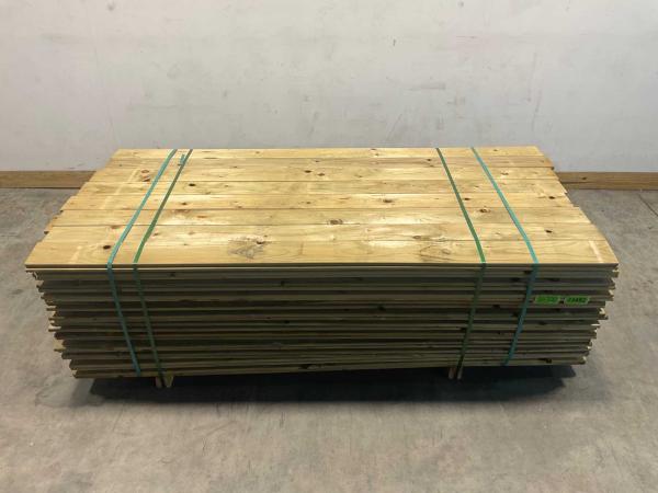 384x Vuren plank 225x13,8x1,7 cm