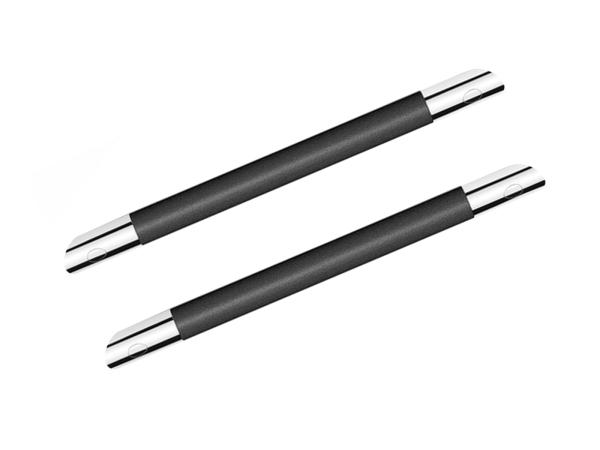 2x Beaux hoekwandgreep recht 35cm Ulis zwart chroom